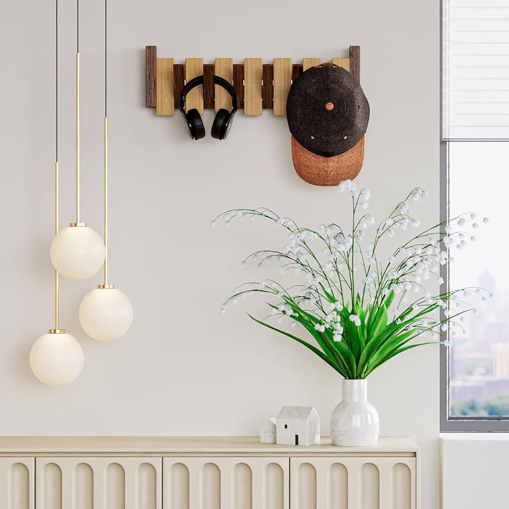 Amazon.com: OLETNY Coat Rack Wall Mount Wood, Wood Coat Rack